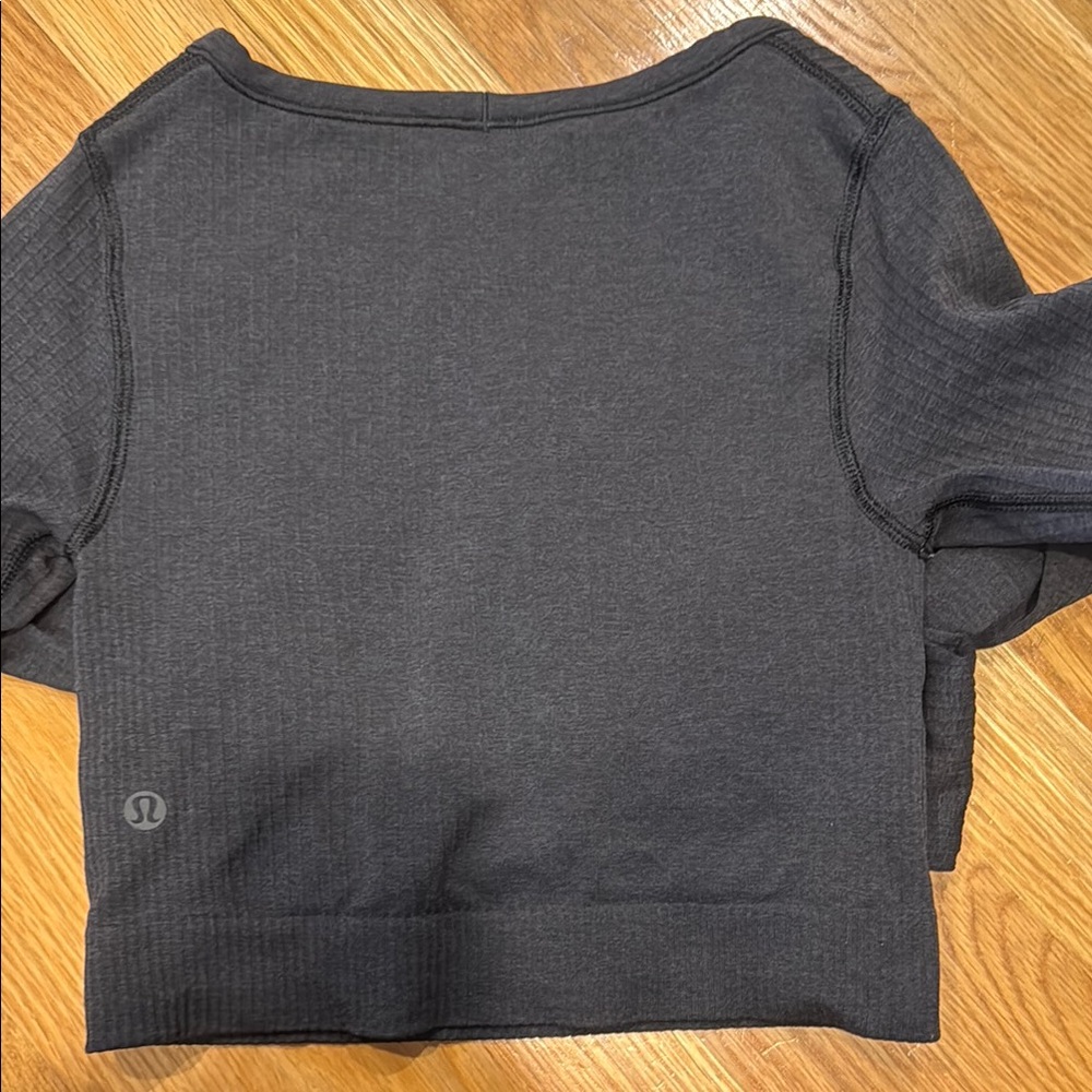 lululemon athletica Black ebb to street long sleeved top